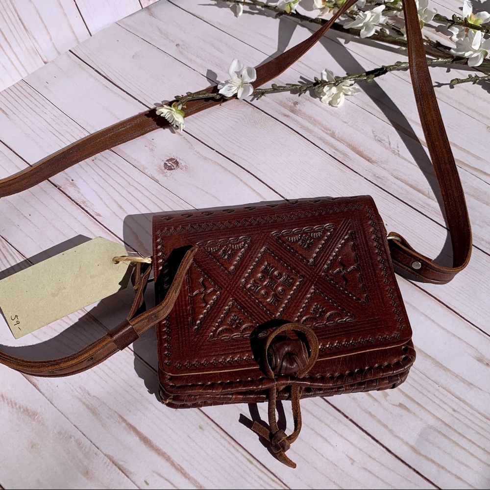 Fair Trade Moroccan Leather Hand Bag